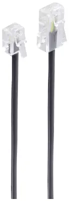 Shiverpeaks BASIC-S modularni ISDN kabel Western plug 8/4 do Western vtič 6/4, 15 m Shiverpeaks ISDN kabel [1x RJ11 vtič 6p4c - 1x RJ45 vtič 8p4c] 15