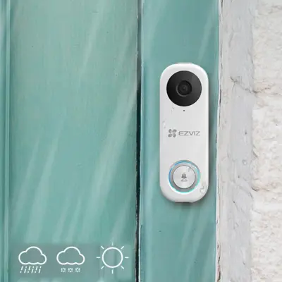IP Kamera EZVIZ DB2 2k 3.0MP kit z dom. in zvon., brezžična, vgr. akum.