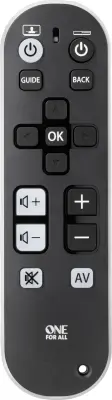 Daljinsko upravljanje One For All TV Zapper URC6810 črne barve\, bele barve