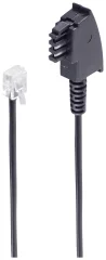Shiverpeaks DSL priključni kabel [1x moški konektor TAE-F - 1x RJ11 vtič 6p2c] 3 m črna