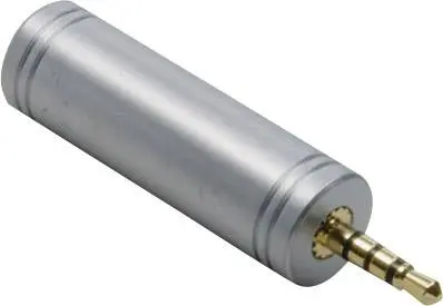 BKL Electronic 1103096 1103096 klinker avdio adapter [1x 2,5mm banana moški konektor - 1x priključna doza za 3,5mm banana moški konektor] zlata Klinke