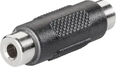 Klinken avdio adapter [1x klinken vtičnica 3.5 mm - 1x klinken vtičnica 3.5 mm] črne barve BKL Electronic