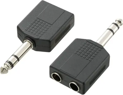 SpeaKa Professional-Audio adapter\, 6.35mm moški JACK konektor/2x6.35mm ženski konektor