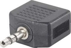 SpeaKa Professional-Audio adapter\, 3.5mm moški JACK konektor/3.5mm ženski konektor\, stereo