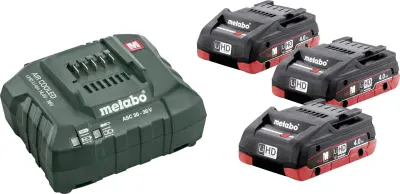 Metabo Basic-Set 3 x LiHD 4.0 Ah 685132000 akumulator in polnilec orodja  18 V 4.0 Ah LiHD