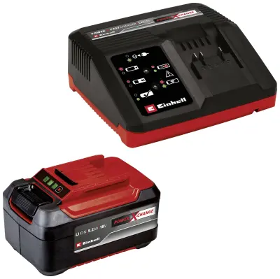 Einhell Power X-Change PXC-Starter-Kit 5\,2Ah & 4A Fastcharger 4512114 akumulator in polnilec orodja  18 V 5.2 Ah Li-Ion