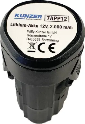 Kunzer  7APP12 akumulatorsko električno orodje  12 V 2 Ah Li-Ion