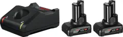Bosch Professional GAL 12V-40 +2x GBA 6.0Ah 1600A01B20 akumulator in polnilec orodja  12 V 6 Ah Li-Ion