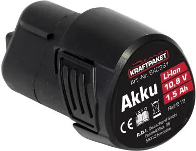 Dino KRAFTPAKET AKKU 10\,8V 1\,5 Ah für Akku-Poliermaschine 640256 640281 akumulatorsko električno orodje  10.8 V 1.5 Ah Li-Ion