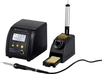 TOOLCRAFT ZD-8916 spajkalna postaja digitalni 60 W 160 - 480 °C vklj. odlagalnik\, vklj. odspajkalna črpalka