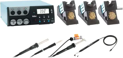 Weller WR3000M vakuumska postaja digitalni 360 W\, 400 W 50 - 550 °C vklj. odlagalnik\, vklj. spajkalna konica\, vklj. odspajkalna črpalka