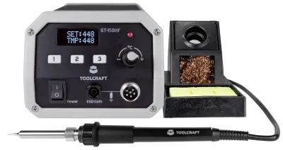 Visokofrekvenčna spajkalna postaja\, digitalna 150 W TOOLCRAFT ST-150 HF 50 do 480 °C vklj. spajkalna konica
