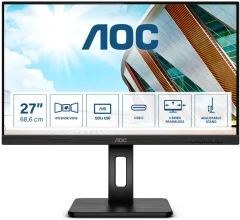 Monitor AOC 68,6 cm (27,0&quot;) 27P2C 1920x1080 75Hz IPS 4ms HDMI DisplayPort USB-C 4xUSB3.2 Pivot Zvočniki  3H sRGB100%