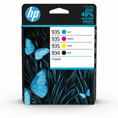 Črnilo hp 6zc72ae komplet 934 black in 935 c, m, y za oj pro 6230, 6830