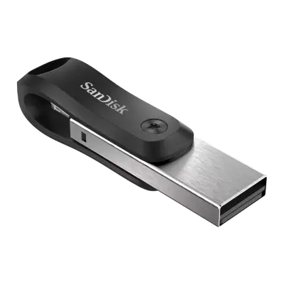 SanDisk iXpand Flash Drive Go 256GB - USB3.0 + Lightning - for iPhone and iPad