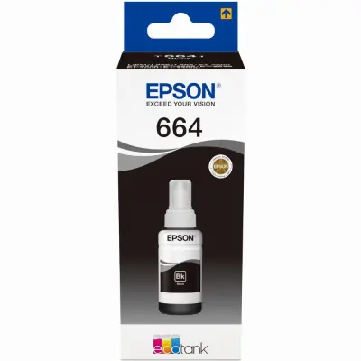 Originalna črna steklenička Epson T664 - C13T664140 [Ml-70][Pag-4500]