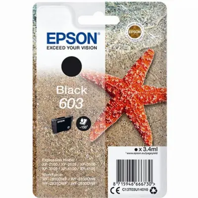 Originalna črna kartuša Epson 603 - C13T03U14010 [Ml-3.4][Pag-150]