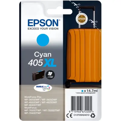 Originalna kartuša Epson 405Xl Cyan - C13T05H240 [Ml-14.7][Pag-1100]