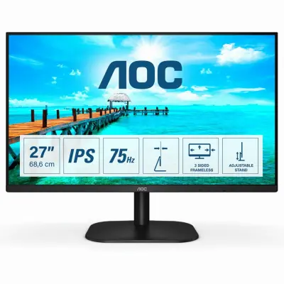 Monitor AOC 68,5 cm (27,0") 27B2DA 1920x1080 Gamning 75Hz IPS 4ms VGA DVI HDMI 3H sRGB101%