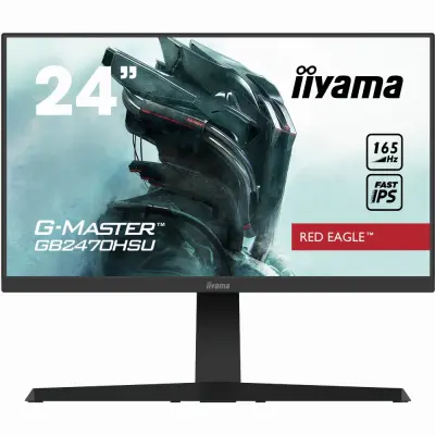 Monitor Iiyama 61 cm (24,0") GB2470HSU-B1 1920x1080 Gaming 165Hz IPS 0,8ms HDMI DisplayPort 2xUSB Pivot Zvočniki  FreeSync Premium