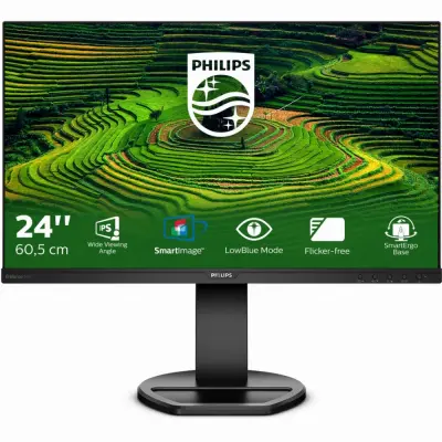 Monitor Philips 60,5 cm (23,8") 241B8QJEB 1920x1080 IPS 5ms VGA DVI DisplayPort 2xUSB3.0 2xUSB2.0 Pivot Zvočniki  3H sRGB103,8%