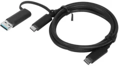 Lenovo USB kabel USB 3.2 gen. 1 (USB 3.0) USB-A vtič\, USB-C® vtič 1.00 m   4X90U90618