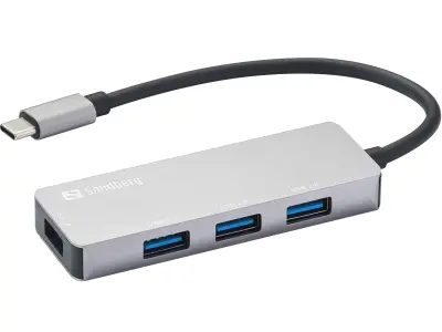 Sandberg USB-C hub 1x USB 3.0 + 3x 2.0