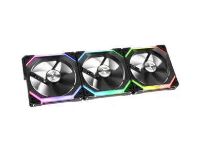 Lian Li UNI SL120 RGB PWM črn 120 mm ventilator (paket 3)
