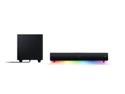 Soundbar Razer Leviathan V2 Rgb 65W Rms z nizkotoncem, črna