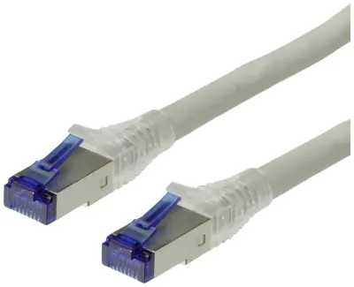 Roline 21.15.0873 RJ45 omrežni kabel\, Patch kabel CAT 6a S/FTP 70.00 m siva masivna žica 1 kos