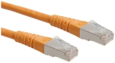 Roline 21.15.1337 RJ45 omrežni kabel\, Patch kabel CAT 6 S/FTP 1.00 m oranžna  1 kos