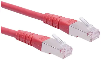 Roline 21.15.0824 RJ45 omrežni kabel\, Patch kabel CAT 6 S/FTP 1.50 m rdeča  1 kos