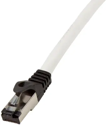 LogiLink CQ8026S RJ45 omrežni kabel\, Patch kabel CAT 8.1 S/FTP 0.50 m modra brez halogena 1 kos