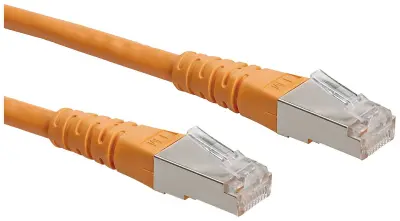 Roline 21.15.1397 RJ45 omrežni kabel\, Patch kabel CAT 6 S/FTP 15.00 m oranžna  1 kos