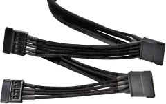 BeQuiet tok priključni kabel [4x električni moški konektor SATA - 1x bequiet! modularni napajalnik] 0.90 m črna