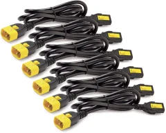 Komplet napajalnih kablov APC 6 kosov\, zaklepanje C13 do C14 0\,6 m - komplet kablov/adapterjev - napajanje/napajalnik APC tok priključni kabel [1x ženski konektor IEC C13\, 10 A - 1x moški