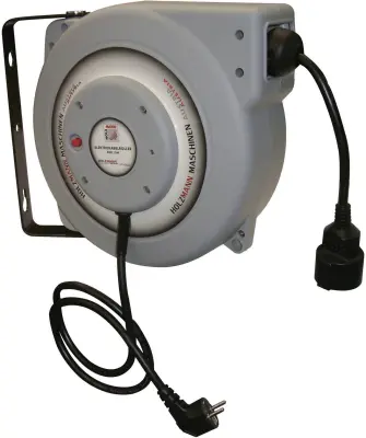 Holzmann Maschinen H050500023 kabelski boben 15.00 m črna varnostni moški konektor