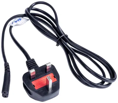 Akyga tok priključni kabel [1x ženski konektor za manjše naprave C7 - 1x VB vtič] 1.50 m črna