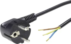 Priključni kabel [ varnostni vtič - kabel\, odprti konec] črni 2 m LappKabel 70261149