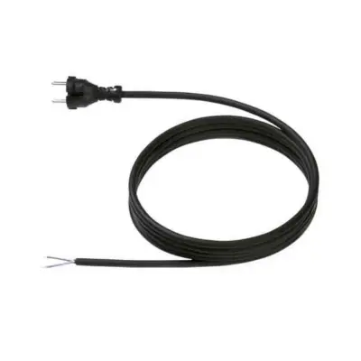 Priključni kabel [ konturni vtič - kabel\, odprti konec] črni 5 m Bachmann Electric 246186