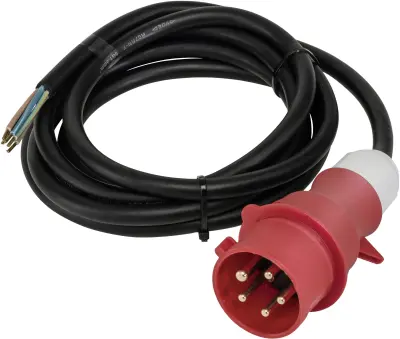 Priključni kabel [ CEE vtič - kabel\, odprti konec] 3 m AS Schwabe 70977