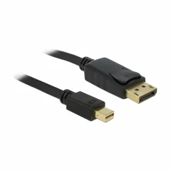 Delock Mini-DisplayPort / DisplayPort adapterski kabel mini DisplayPort  vtič\, DisplayPort  vtič 5.00 m črna 83479  DisplayPort kabel