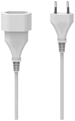 Podaljšek z evro vtičem\, za notranjo uporabo\, 5 m\, bel Hama 00223263 tok podaljšek   bela 5 m