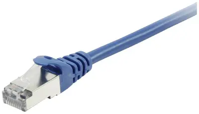 Equip 605535 RJ45 omrežni kabel\, Patch kabel CAT 6 S/FTP 7.50 m modra pozlačeni konektorji 1 kos