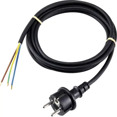 Sygonix SY-5043464 tok priključni kabel  črna 3.00 m