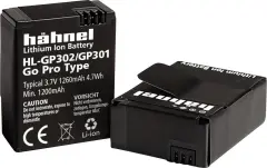 Hähnel Fototechnik HL-GP302/301 akumulatorska kamera  Nadomešča originalno baterijo (kamera) AHDBT-301\, 3661086 GoPro Hero HD3\, 3+ 3.7 V 1200 mAh