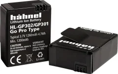Hähnel Fototechnik HL-GP302/301 akumulatorska kamera  Nadomešča originalno baterijo (kamera) AHDBT-301\, 3661086 GoPro Hero HD3\, 3+ 3.7 V 1200 mAh