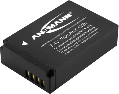 Ansmann A-Can LP-E12 akumulatorska kamera  Nadomešča originalno baterijo (kamera) LP-E12 7.4 V 750 mAh