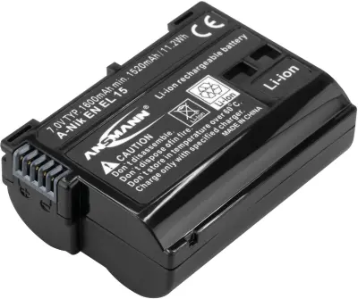 Ansmann A-Nik EN EL 15 akumulatorska kamera  Nadomešča originalno baterijo (kamera) EN-EL15 7 V 1600 mAh