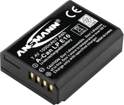 Ansmann A-Can LP E10 akumulatorska kamera  Nadomešča originalno baterijo (kamera) LP-E10 7.4 V 1000 mAh